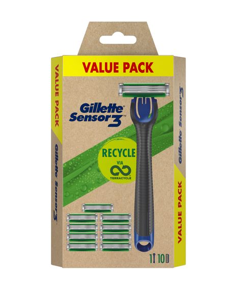 Sensor 3 Razor with Blades Refill 10 Pack