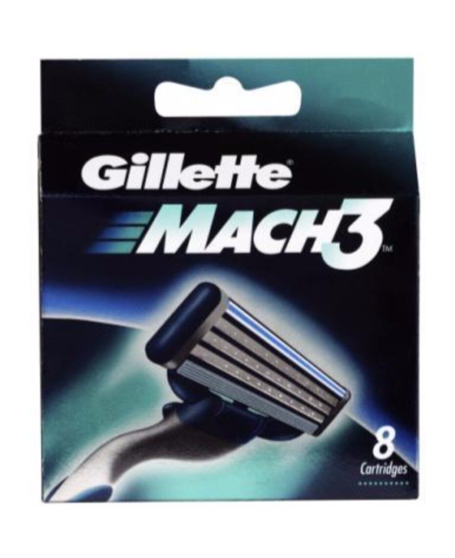 Gillette Mach 3 8 Pack Blades Shaver Shop