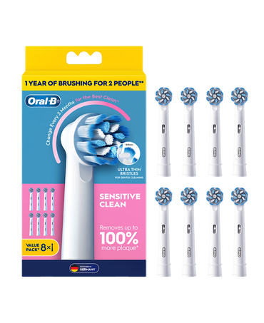 Sensitive Clean Brush Head Refills 8 Pack