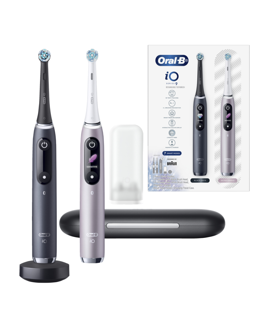 OralB iO9 Series Dual Handle Electric Toothbrush Pack Shaver Shop