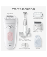 Silk-épil 5 Epilator with Bikini Trimmer & 8 Extras