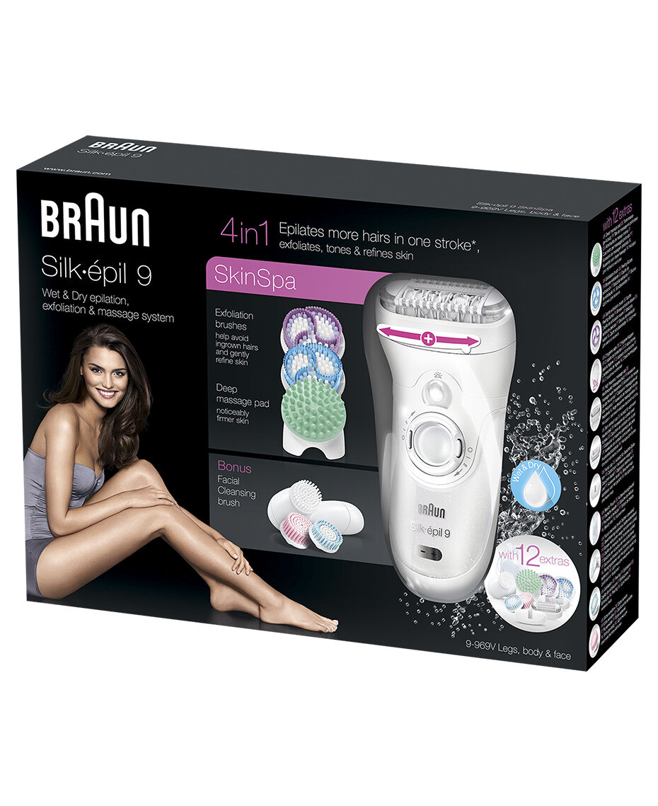 Braun Silk Epil 9 Wet Dry Epilator 4 In 1 Hair Removal And