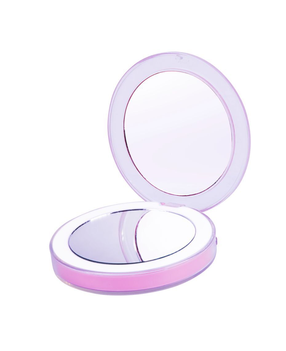 Allure Chic Rechargeable Compact Mirror Dusty Pink Shaver Shop