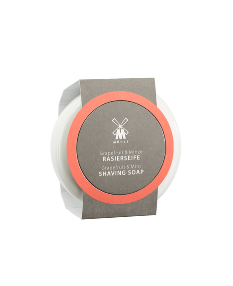 Shaving Soap in Porcelain Bowl - Grapefruit & Mint 65g