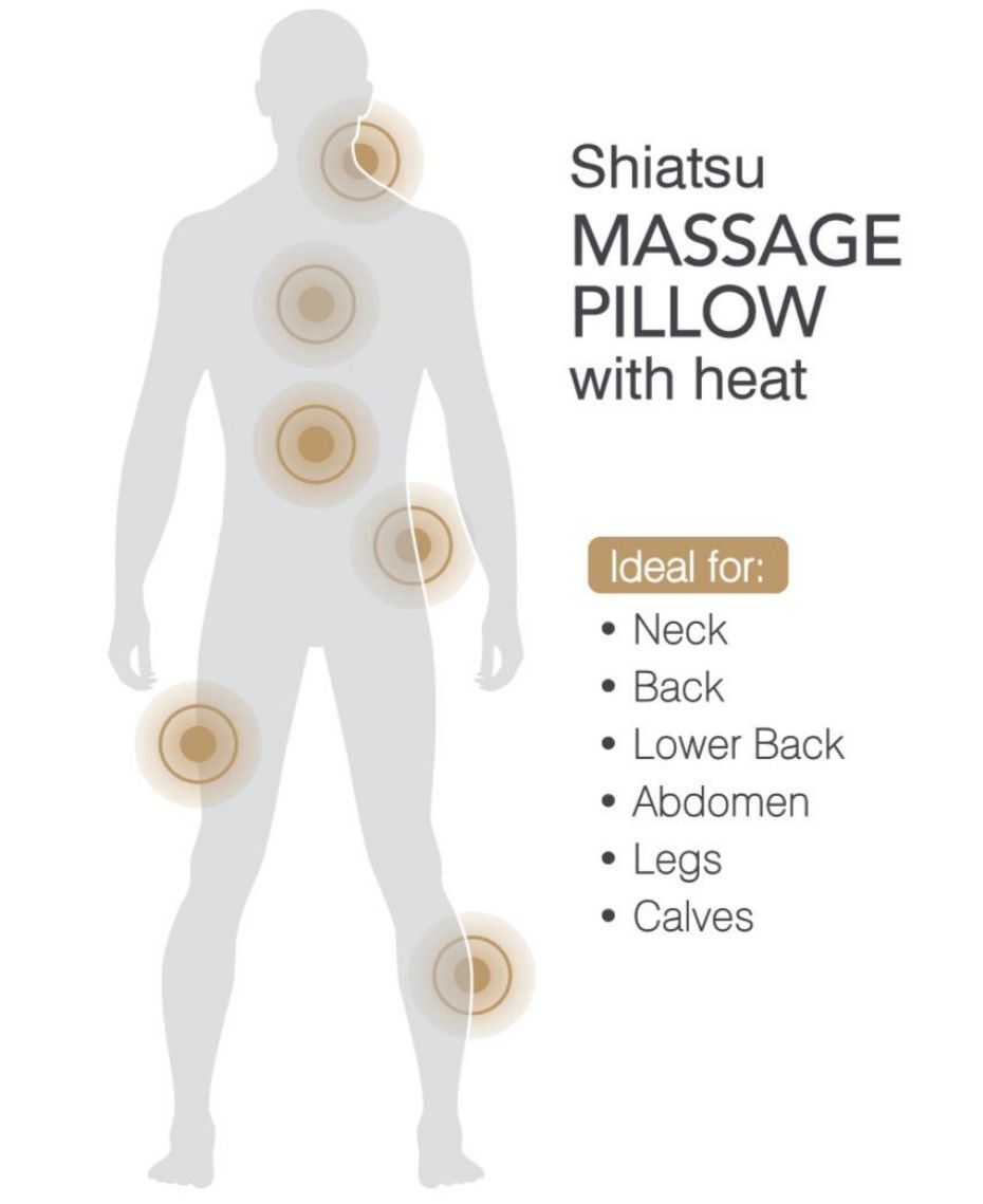 Wahl Shiatsu Massage Pillow With Heat Shaver Shop