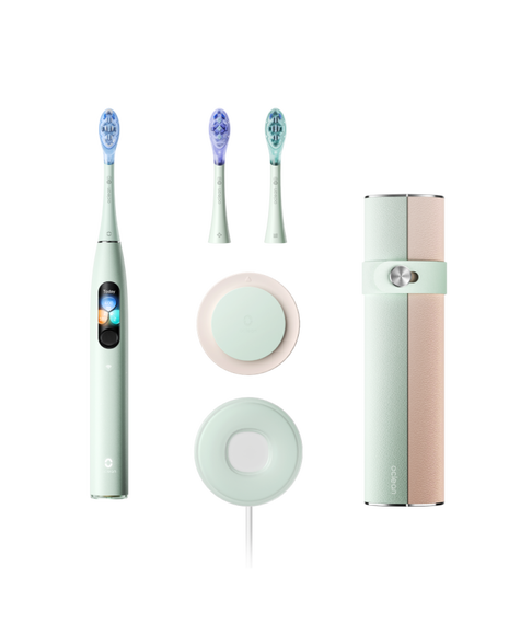 X Ultra S Smart Sonic Electric Toothbrush - Green with 3 Replacement Brush Head Refills