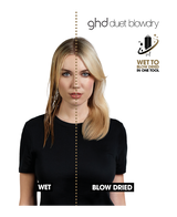 duet blowdry 2 in 1 hair dryer brush in pink sorbet - limited edition