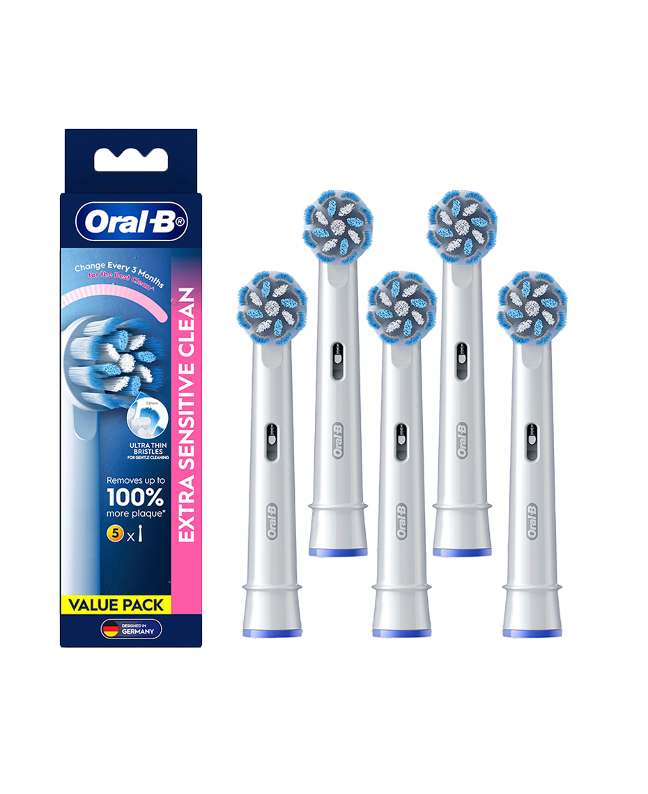 Oral-B | Extra Sensitive Clean Brush Head Refills 5 Pack | Shaver Shop