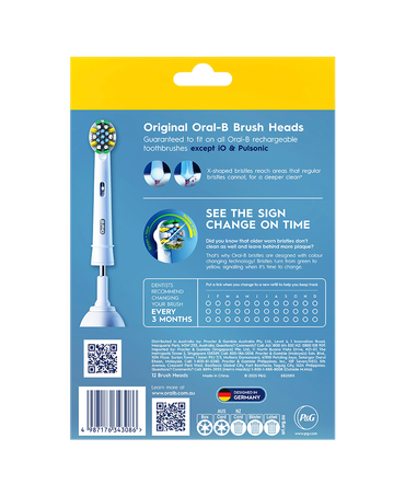 Floss Action Deep Clean Brush Head Refills 12 Pack