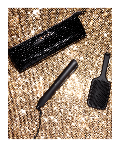 gold professional hair straightener gift set - limited edition