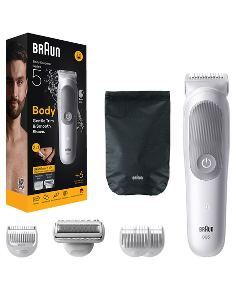 Series 5 Waterproof Body Groomer with 6 Grooming Tools & Accessories