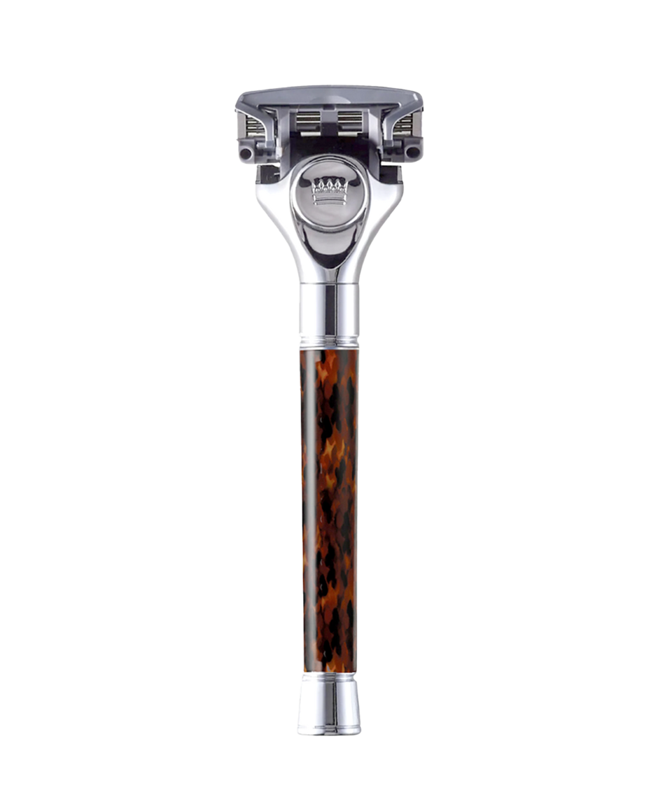 Cremo | Barber Grade Tortoise Handle Razor with Blade Refills 2 Pack ...