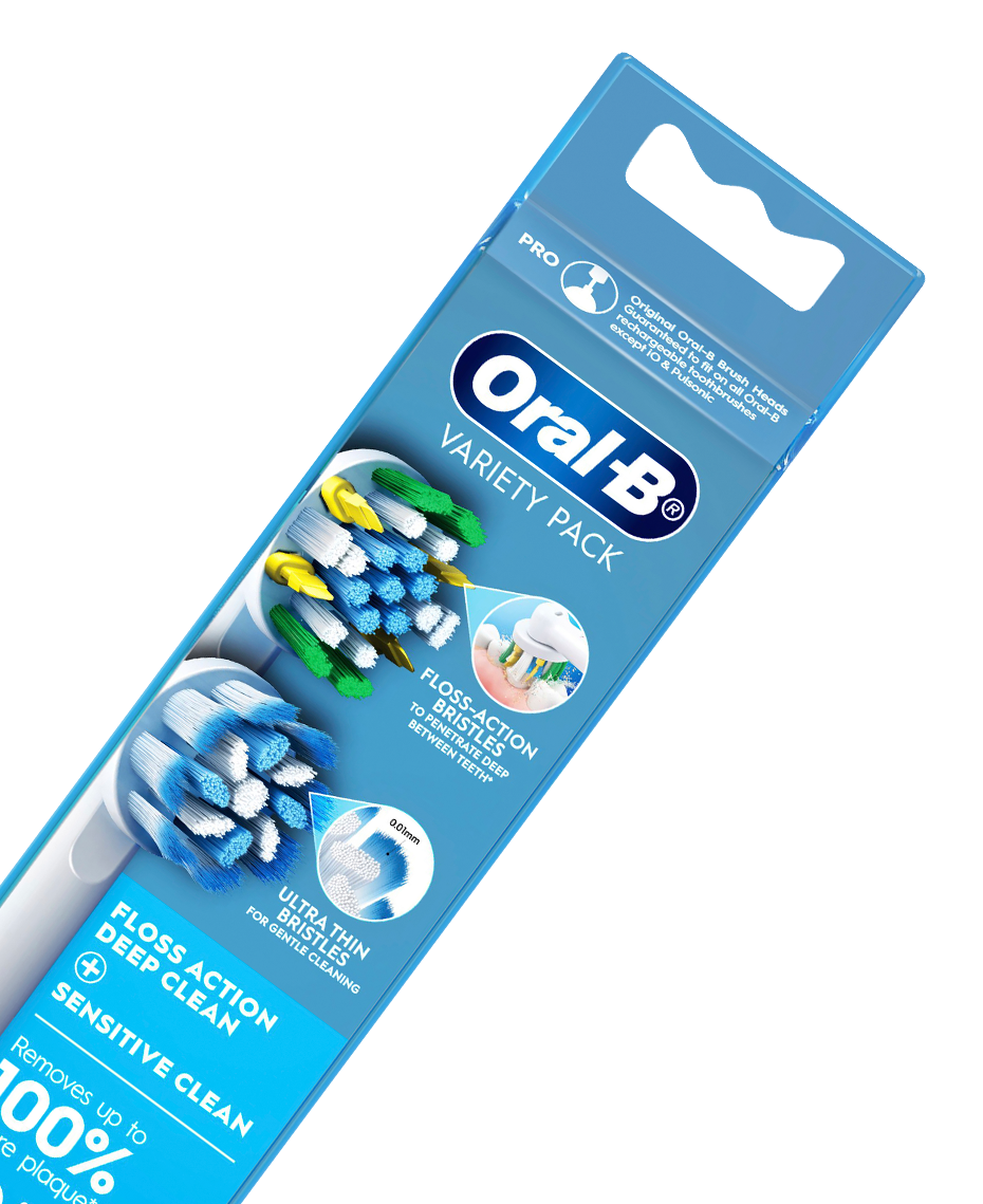 Variety Brush Head Refills 4 Pack