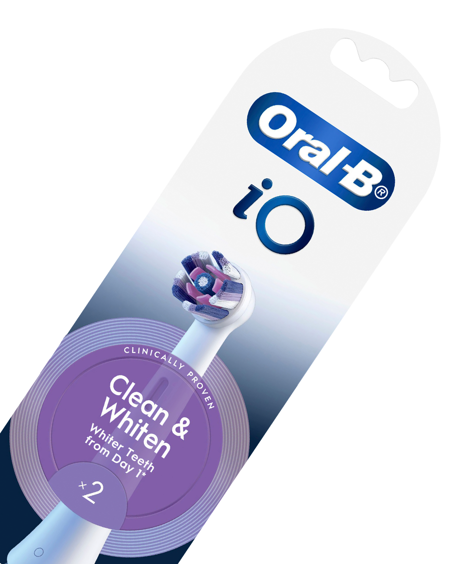 iO Clean & Whiten Brush Head Refills 2 Pack - White