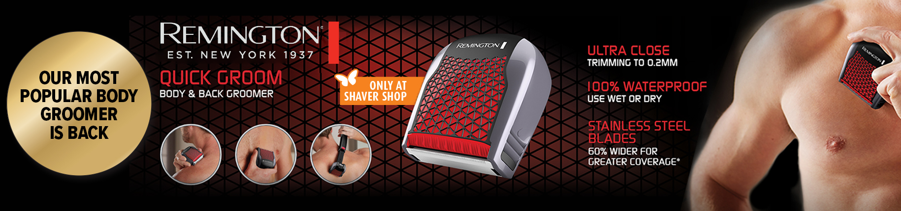 shaver shop body and back groomer