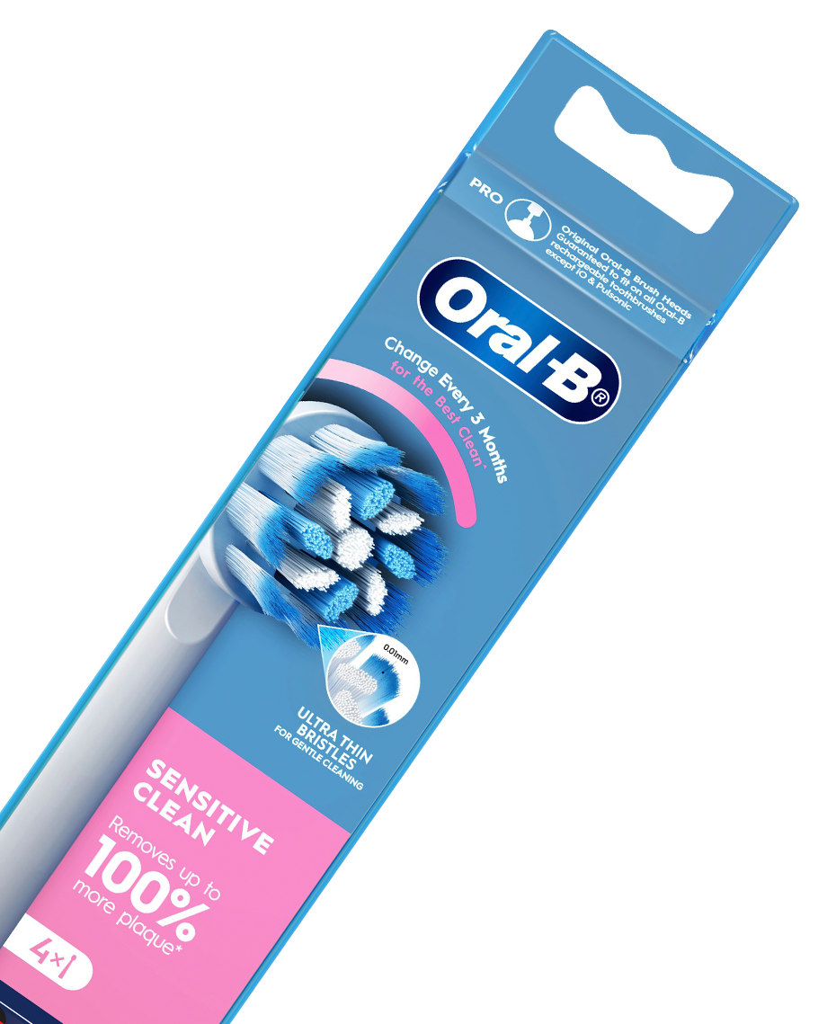 Sensitive Clean Brush Head Refills 4 Pack