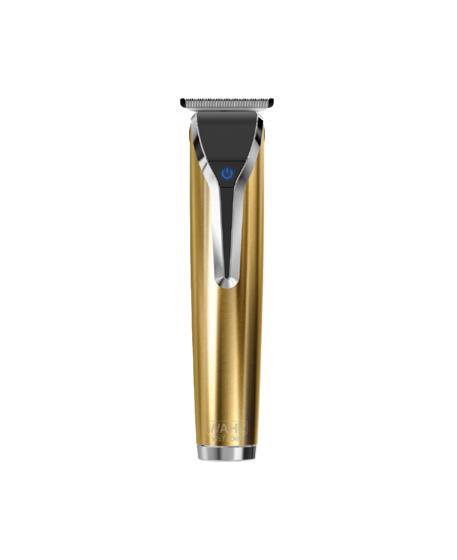 Waterproof Lithium-Ion 18K Stainless Steel Grooming Kit with Bonus Storage Case - Gold