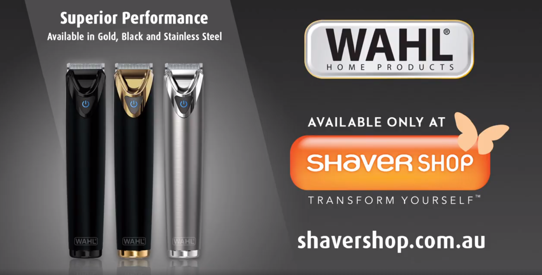 wahl stainless steel gold